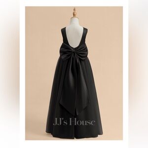 JJs House Nyla Black Tulle Flower Girl Gown